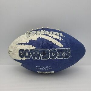 Dallas Cowboys Mini Youth Football Wilson Blue Gray White EUC‎